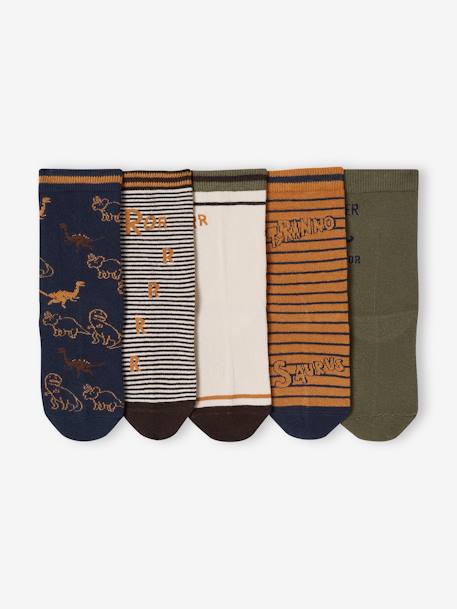 5er-Pack Jungen Socken mit Dinos Oeko-Tex pekannüsse 2