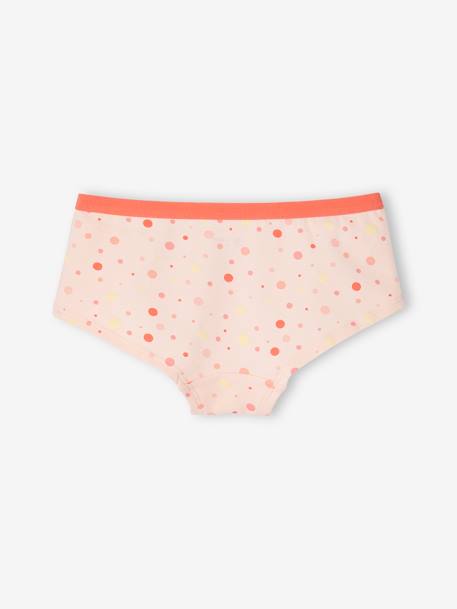 5er-Pack Mädchen Shortys, Pop-Blumen Oeko-Tex aprikose 7