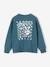 Jungen Sweatshirt petrol+schokolade 2