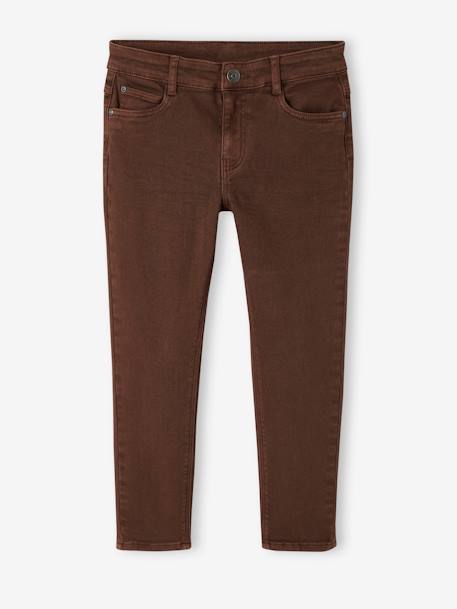 Jungen Slim-Fit-Hose, Hüftweite COMFORT - beige+dunkelblau+khaki+schokolade+ziegel - 20