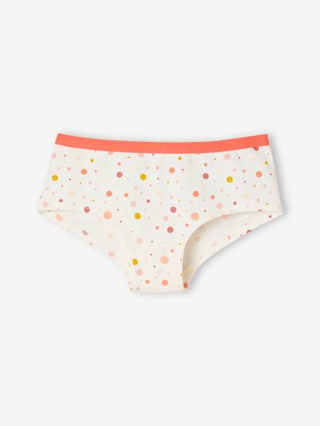 5er-Pack Mädchen Shortys, Pop-Blumen Oeko-Tex aprikose 6