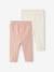 2er-Pack Baby Leggings BASIC Oeko-Tex pudrig rosa 1