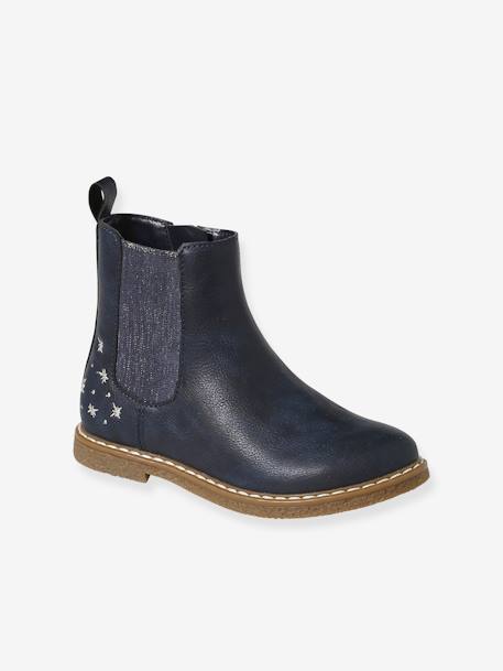 Mädchen-Boots mit Anziehtrick - blau - 1