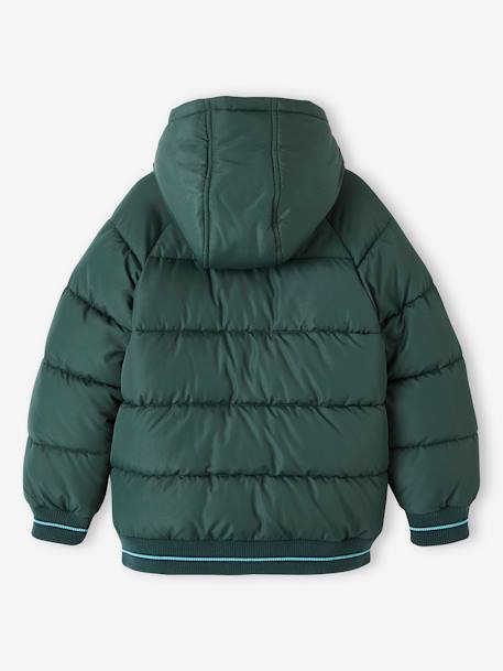 Jungen Steppjacke mit Fleecefutter, Recycling-Polyester marine+tannengrün 7