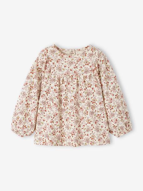 Baby Shirt vanille+wollweiß 5