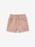 Mädchen Baby Cord-Shorts karamell+marine+pudrig rosa 10