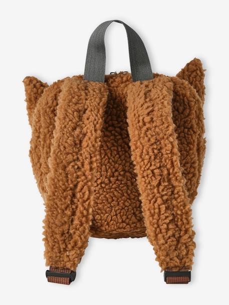 Kinder Rucksack aus Teddyfleece, Fuchs rost 5