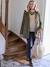 Umstands-Winterjacke mit Webpelz-Futter - khaki - 4