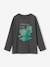 Jungen Shirt mit Dinoprint grau meliert 2