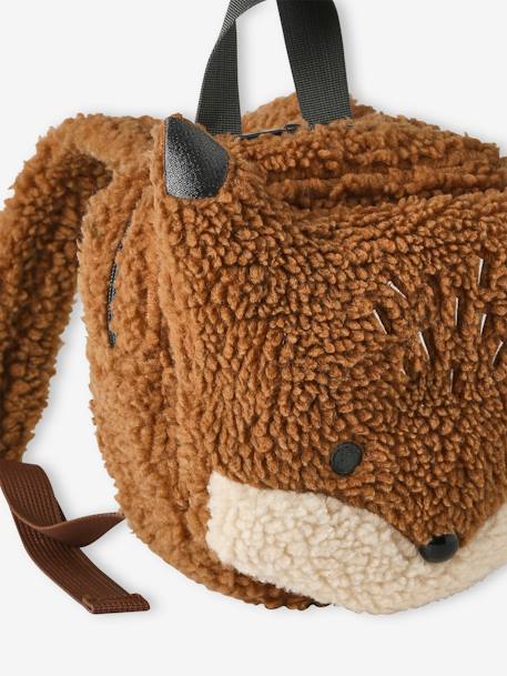 Kinder Rucksack aus Teddyfleece, Fuchs rost 3