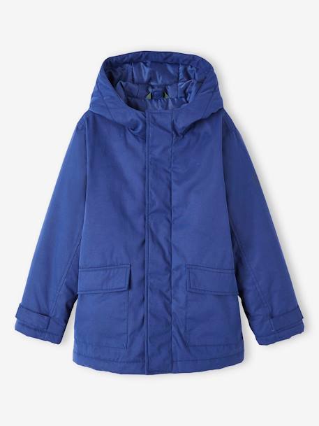 Jungen 3-in-1-Jacke mit Recycling-Polyester - braun+dunkelblau/braun+elektrisch blau+khaki - 23