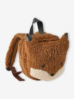 Jungenkleidung-Accessoires-Rucksäcke-Kinder Rucksack aus Teddyfleece, Fuchs