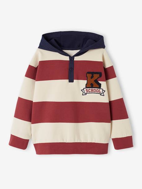 Jungen Kapuzensweatshirt bordeaux 2