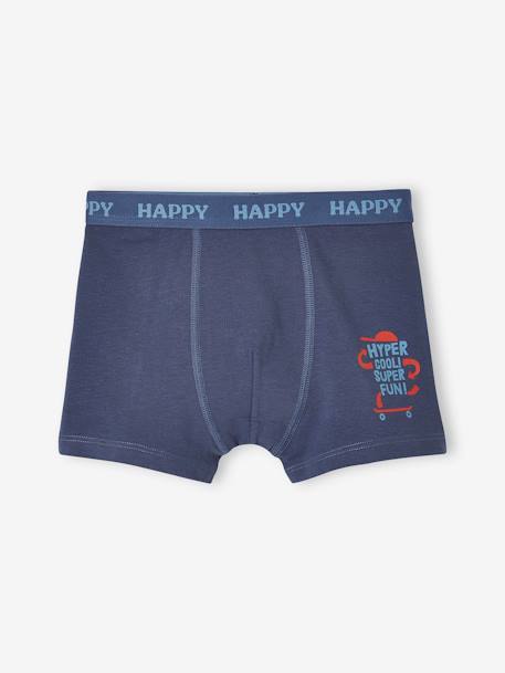 5er-Pack Jungen Stretch-Boxershorts, Hund - graublau - 6