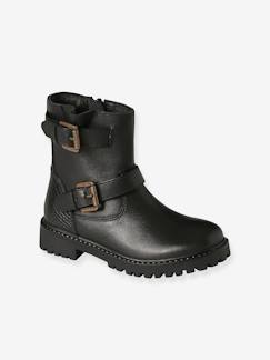 Kinderschuhe-Mädchen Stiefel mit Riemen und Reißverschluss