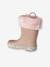 Warme Kinder Gummistiefel rosa 3