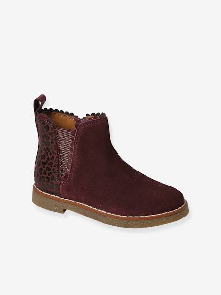 Mädchen Boots mit Anziehtrick bordeaux 1