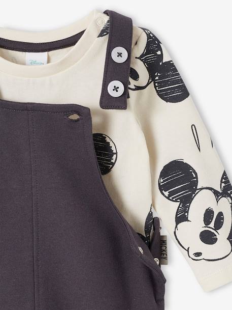 Baby-Set Disney MICKY MAUS: Shirt & Latzhose grauer denim 5