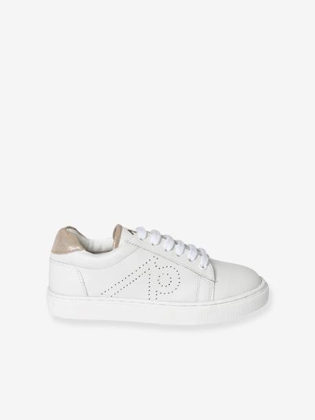 Kinder Sneakers - weiß/beige metallic - 12