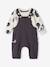 Baby-Set Disney MICKY MAUS: Shirt & Latzhose grauer denim 1