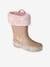 Warme Kinder Gummistiefel rosa 1