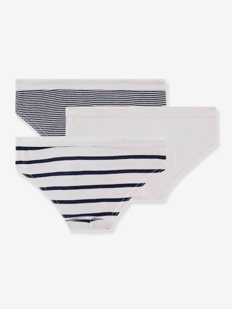 3er-Pack Jungen Slips, Bio-Baumwolle PETIT BATEAU - weiß - 2