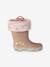 Warme Kinder Gummistiefel rosa 2