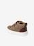 Jungen Baby Boots, Klettverschluss dunkelblau+graubeige+karamell 8