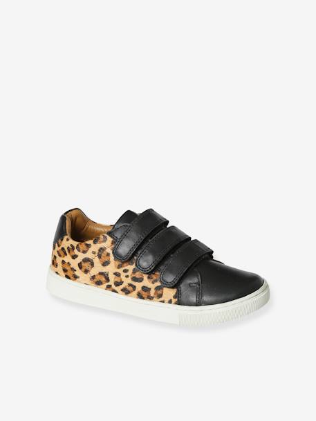 Sneakers Mama-Tochter-Capsule mit Leopard-Muster schwarz bedruckt 1