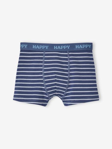 5er-Pack Jungen Stretch-Boxershorts, Hund - graublau - 4