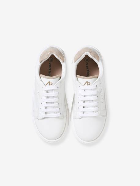 Kinder Sneakers - weiß/beige metallic - 10
