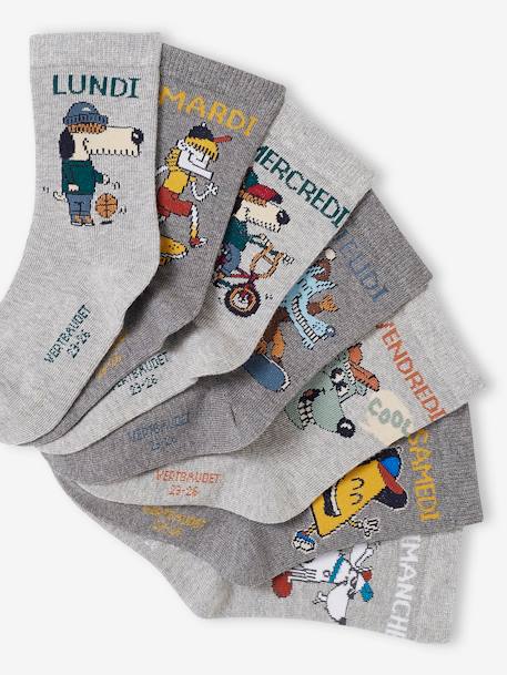 7er-Pack Jungen Socken Oeko-Tex grau meliert 2