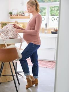 Umstandsmode-Shirt für Schwangerschaft & Stillzeit, Wickeloptik