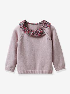 Babymode-Baby Pullover mit Liberty-Kragen CYRILLUS