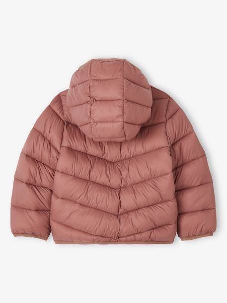 Mädchen Light-Steppjacke mit Kapuze - blush+himmelblau+moosgrün+senfgelb - 4