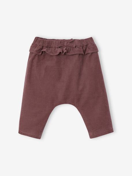 Baby Cordhose - aubergine - 1