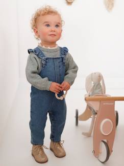 Babymode-Mädchen Baby Jeans-Latzhose