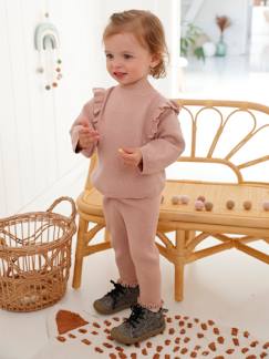 Babymode-Baby-Set aus Strick: Pullover & Leggings, personalisierbar