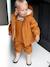 Baby-Set: Thermo-Regenjacke mit Webpelz und Matschhose, Recycling-Polyester karamell 1