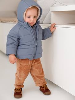 Babymode-Baby Winterjacke mit abnehmbarer Kapuze, Recycling-Polyester