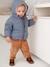 Baby Winterjacke mit abnehmbarer Kapuze, Recycling-Polyester graublau 1