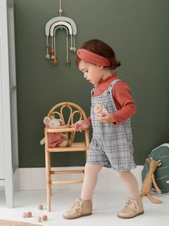 Babymode-Mädchen Baby-Set: Latz-Shorts, Shirt & Haarband