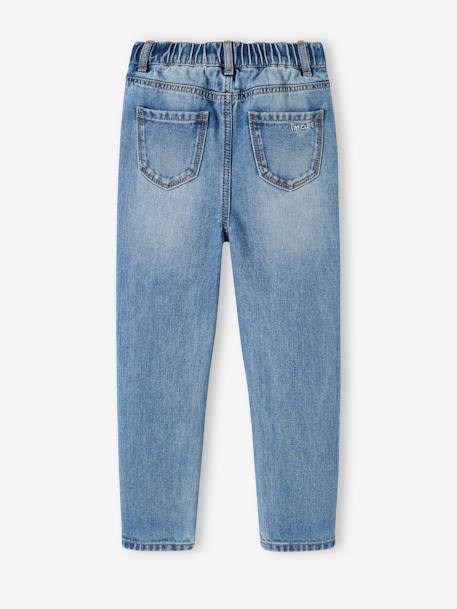 Mädchen Mom-Fit-Jeans, WATERLESS Hüftweite SLIM blue stone+double stone+jeansblau 2