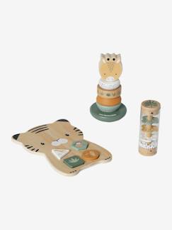 Spielzeug-3-teiliges Baby Lernspielzeug-Set TANSANIA, Holz FSC®