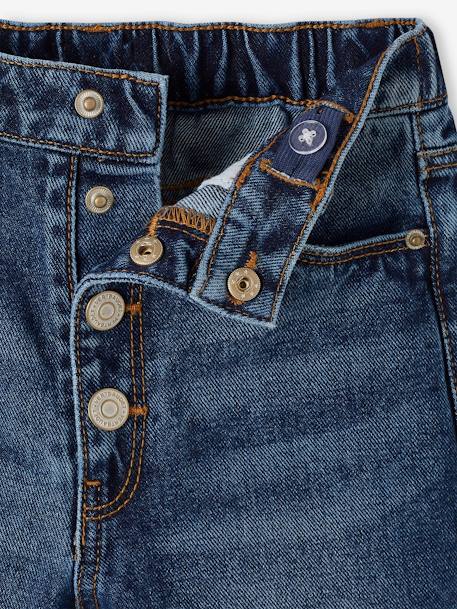 Mädchen Mom-Fit-Jeans, WATERLESS Hüftweite SLIM - blue stone+double stone+jeansblau - 11