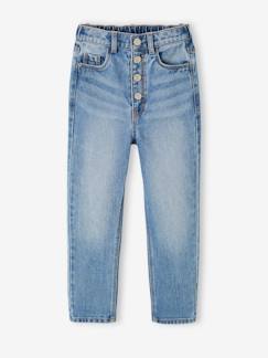 Maedchenkleidung-Hosen-Mädchen Mom-Fit-Jeans, WATERLESS Hüftweite SLIM