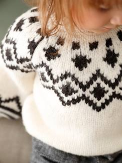 Babymode-Pullover, Strickjacken & Sweatshirts-Baby Jacquard-Pullover Oeko-Tex