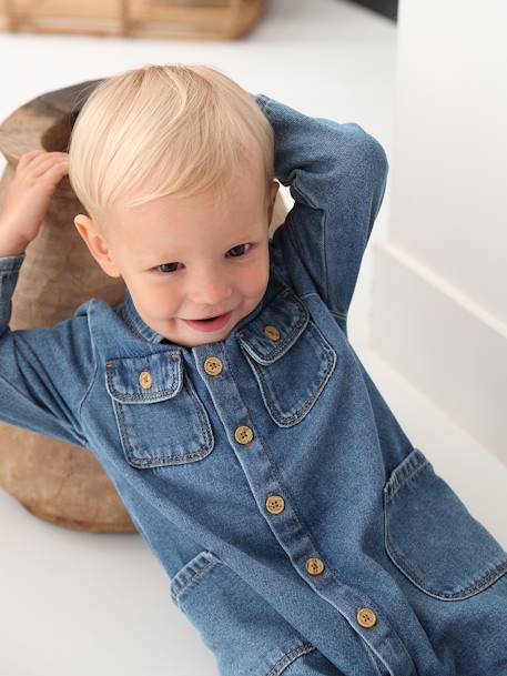 Baby Jeans-Overall blue stone 7