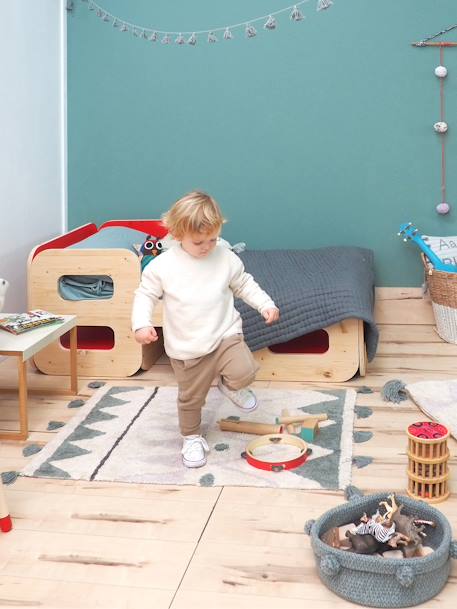 Kinderzimmer Teppich MINI BERBERE mit Quasten LORENA CANALS blau 2