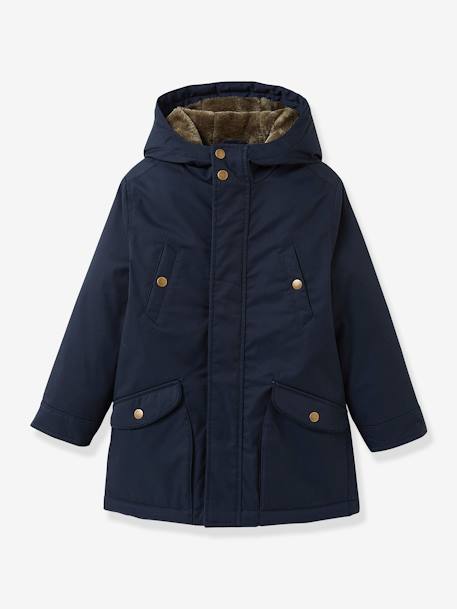 Jungen Winterjacke CYRILLUS marine 1